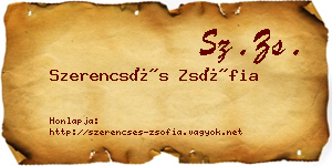 Szerencsés Zsófia névjegykártya